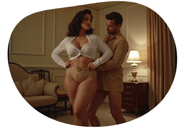 Office Seduction: A Curvy Dance Fantasy date idea illustration