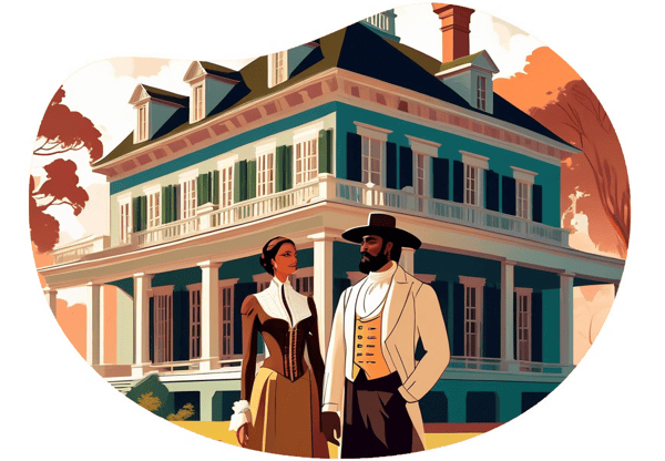 Plantation Temptation date idea illustration