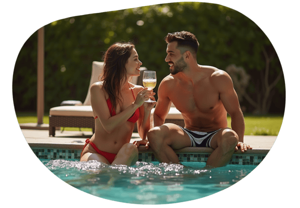 Pool Boy's Secret Service date idea illustration