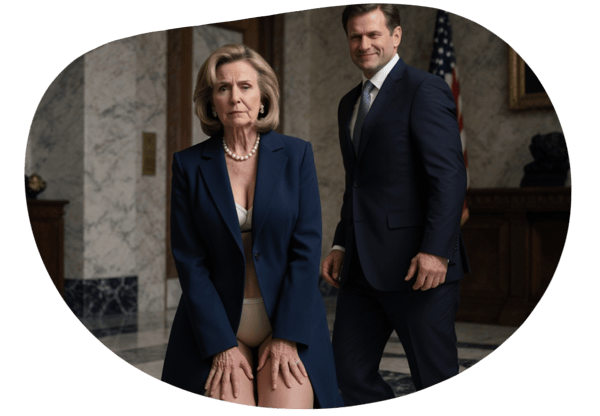 Power Play in the Senate Office date idea illustration