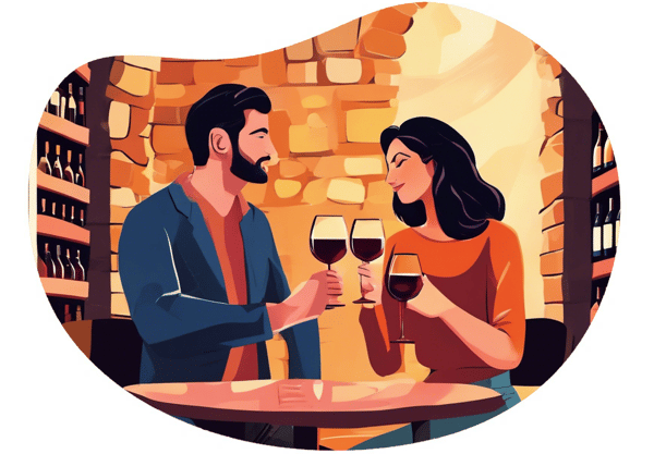 Poznan Wine Tasting Experience date idea illustration