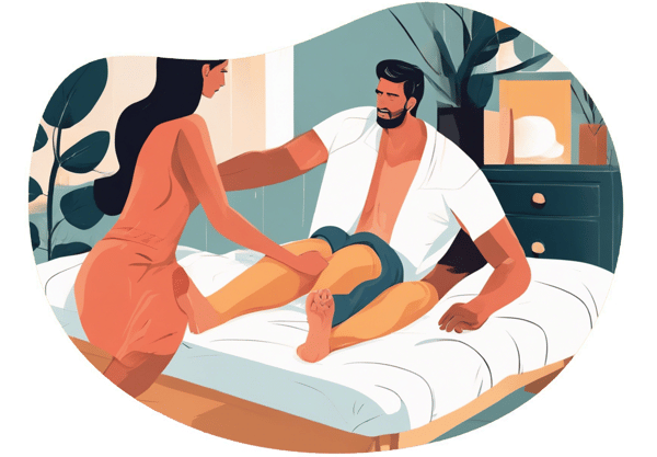 Relaxing Home Spa Date date idea illustration