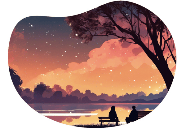 Romantic Stargazing in Aydın date idea illustration