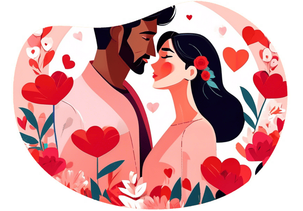 Romantic Valentine's Day Surprise for Your Wife date idea illustration