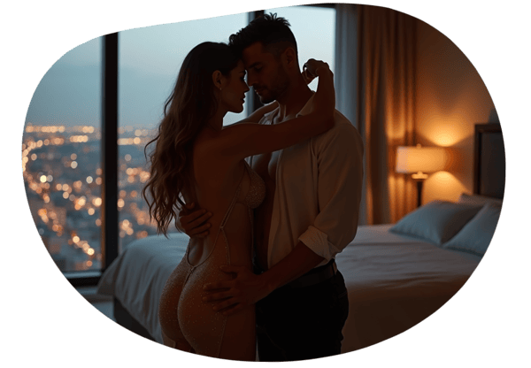 Runway to Bedroom: A Model's Seductive Night date idea illustration