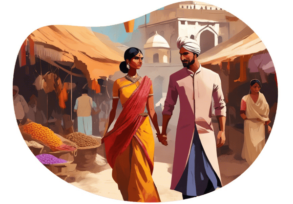 Rustic Desire: Village Belle and the Billionaire date idea illustration
