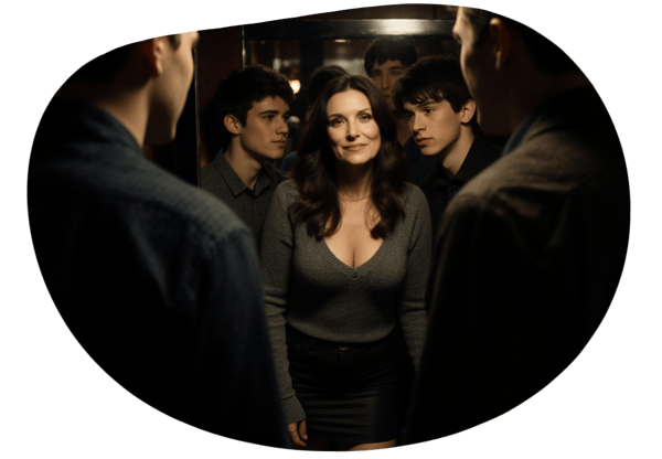 Secret Encounters: The College Bar Seduction date idea illustration