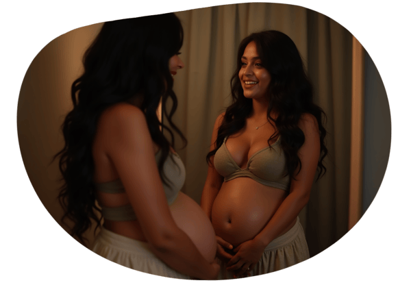 Secret Pregnancy Desires Unveiled in the Room date idea illustration