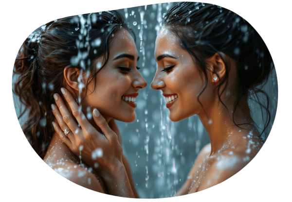 Sensual Shower Escape date idea illustration