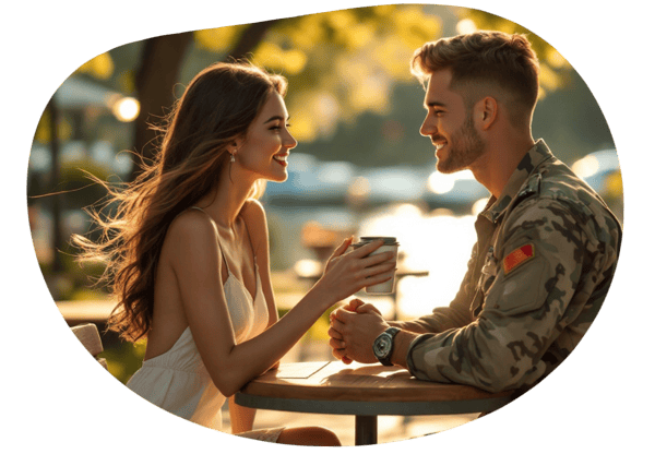 Soldier's Unexpected Romance date idea illustration