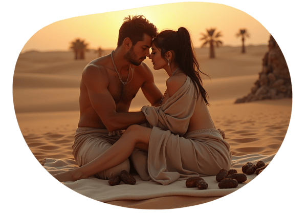 Somali Desert Passion date idea illustration