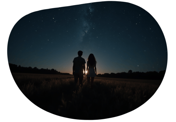 Stargazing Seduction date idea illustration