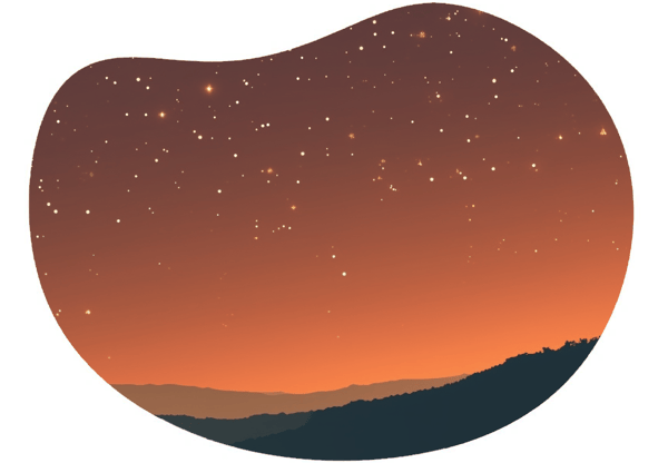 Starry Night Music Picnic date idea illustration