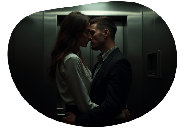 Stuck in the Elevator: A Sexy Monday Surprise date idea illustration