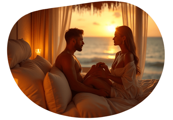 Sunday Seduction at the Beach House date idea illustration