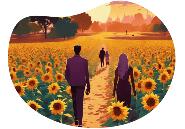 Sunflower Serenade: A Rustic Romance Roleplay date idea illustration