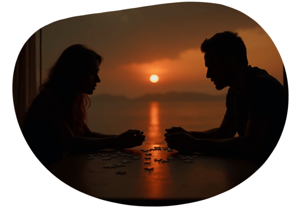 Sunrise Puzzle Room Adventure date idea illustration