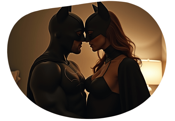 Superhero Seduction date idea illustration