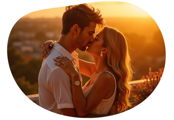Sweet Neighbor Girl Balcony Chat date idea illustration