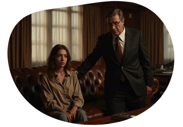 The Billionaire's Surrogate: A 70's Manhattan Tale date idea illustration