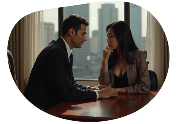 The Boss and the Secretary: A Sunday Overtime Session date idea illustration