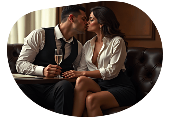 The Boss's Secret Affair date idea illustration
