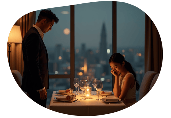 The CEO's Secret Desire: An Arranged Marriage Tale date idea illustration