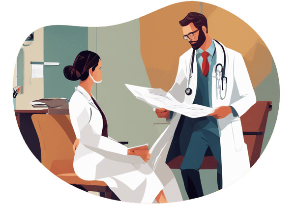 The Doctor's Secret Appointment date idea illustration