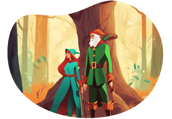 The Enchanted Forest Chase date idea illustration