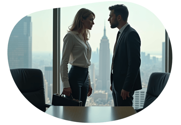 The Executive Seduction date idea illustration