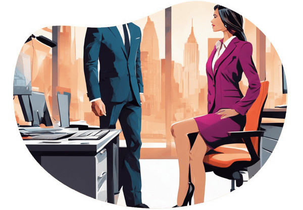 The Executive Suite Seduction date idea illustration