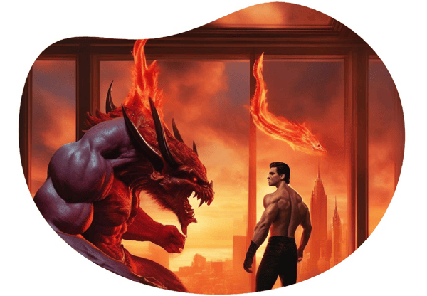 The Forbidden Love: A Demon's Embrace date idea illustration