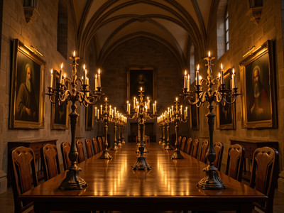 The Grand Dining Hall of Eldermere