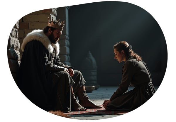 The Lonely King's Solace date idea illustration