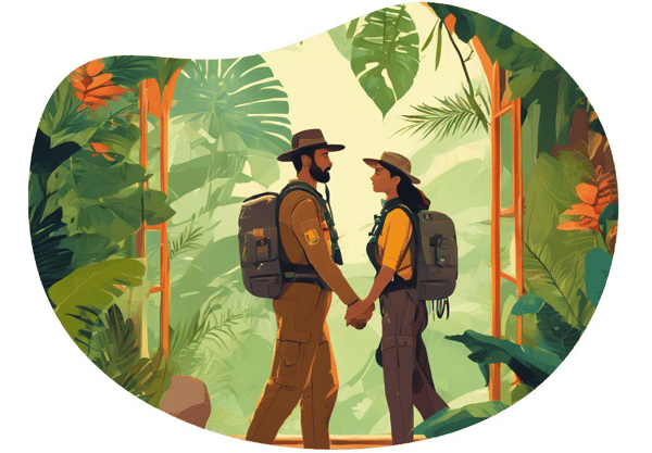 The Marriage Spice Safari date idea illustration