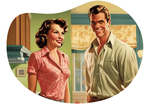The Naughty Neighbor date idea illustration