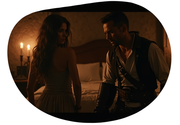 The Pirate's Captive Treasure date idea illustration