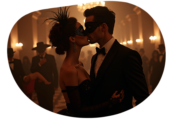 The Royal Masquerade Ball date idea illustration