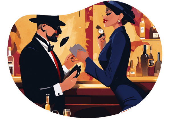 The Secret Agent Adventure date idea illustration
