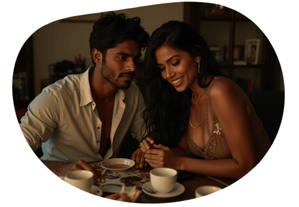 The Seductive Neighbor's Web date idea illustration