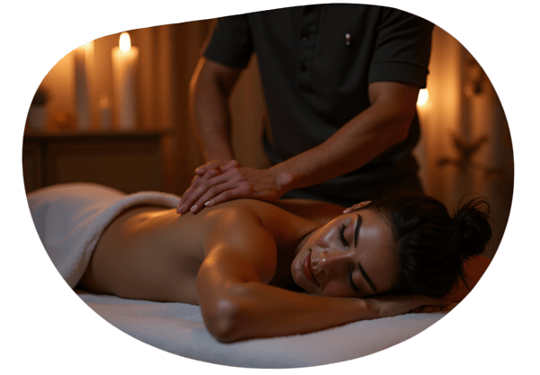 The Sensual Massage date idea illustration