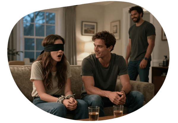 The Shocking Revelation and Forbidden Fantasy date idea illustration