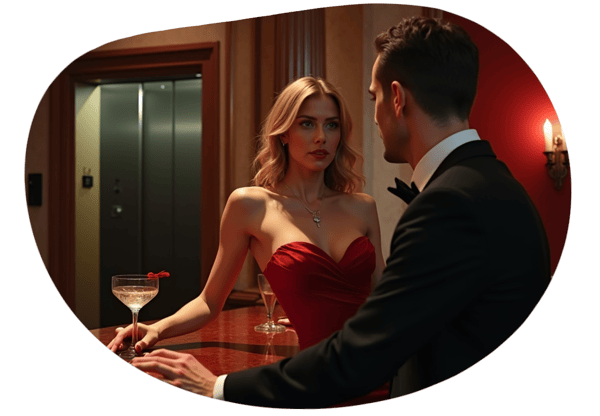 The Sneaky Drug Cocktail date idea illustration