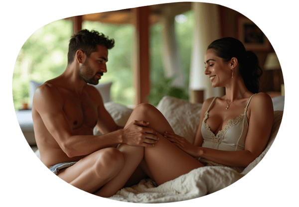 The Summer Footjob date idea illustration
