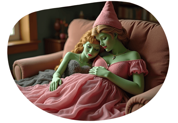 The Wicked and Good Witch's Belly Bliss date idea illustration