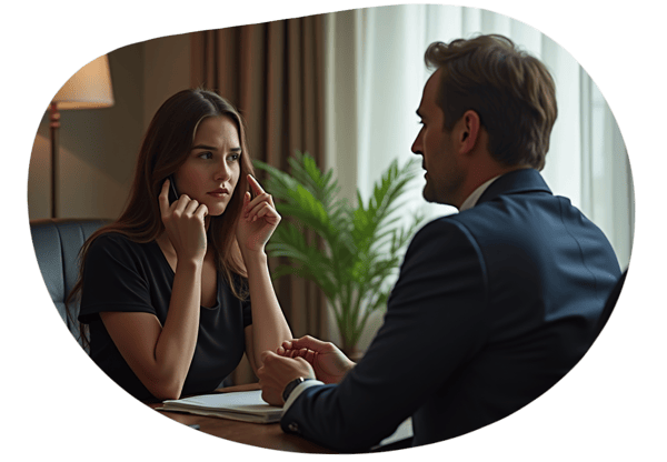Therapy Session Seduction date idea illustration