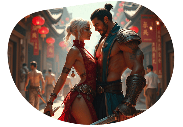 Transported into the MMORPG World date idea illustration