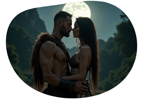 Tribal Temptation: A Wild Saturday Night date idea illustration