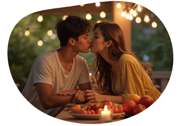 Unspoken Sparks at Graduation date idea illustration