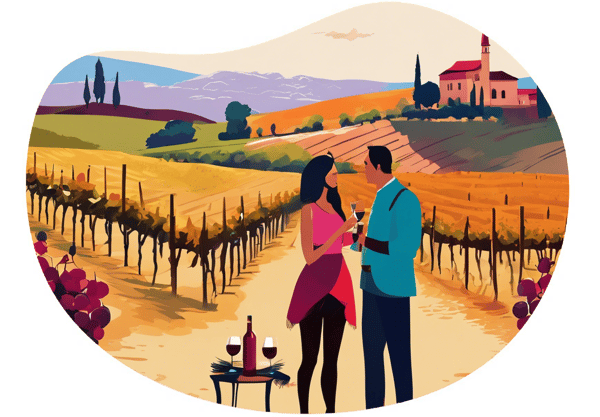 Vineyard Wine Tasting in Antalya date idea illustration